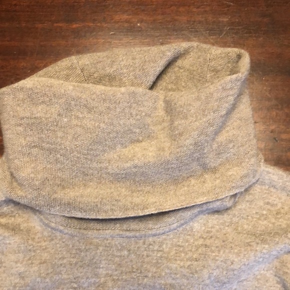 Adrienne Vittadini Cowl Neck Merino Wool Brown Sweater - Picture 4 of 8